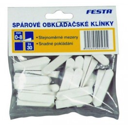 Plastové klínky 0-8mm 30ks