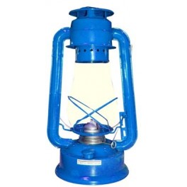 Lampa petrolejová 30cm modrá